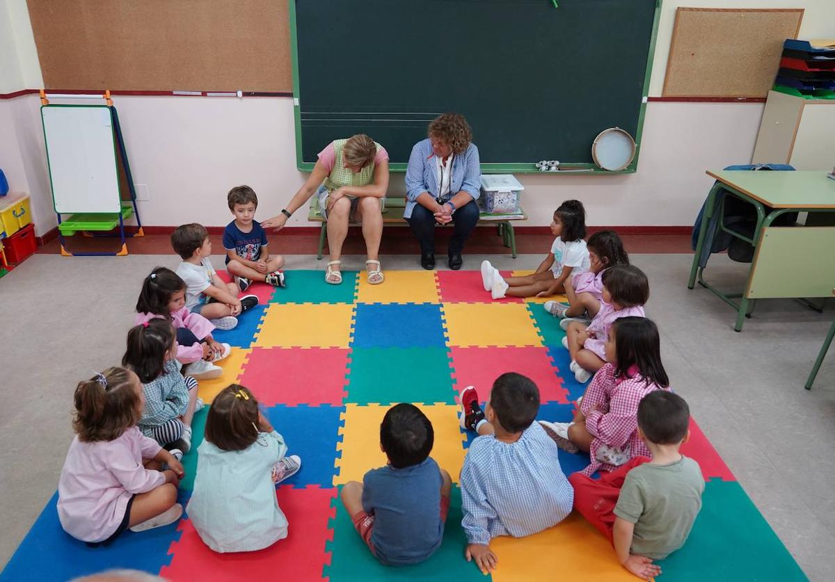 Imagen de un aula escolar.