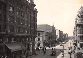 Avenida Ordoño II en la década de los XX.