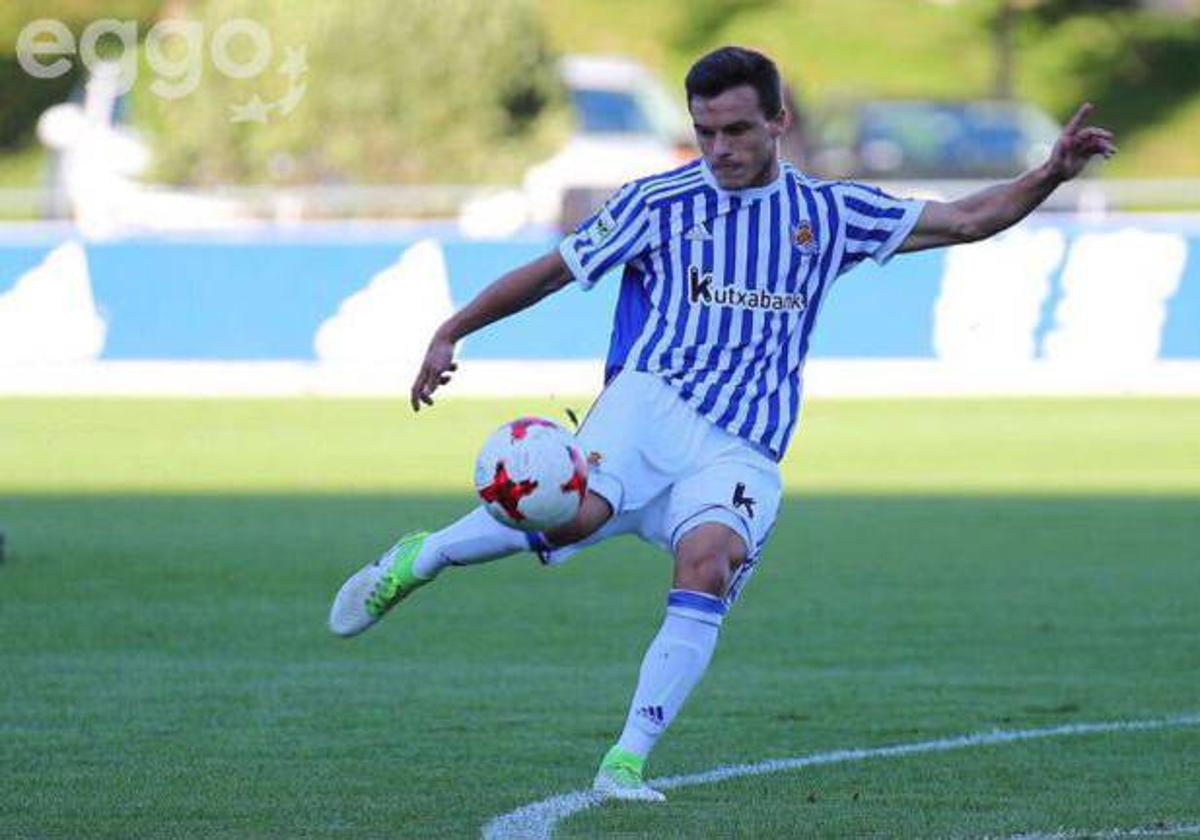 Muguruza, en su etapa en la Real Sociedad B.