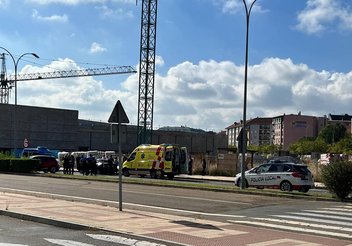 Accidente en la avenida de la Universidad de León.