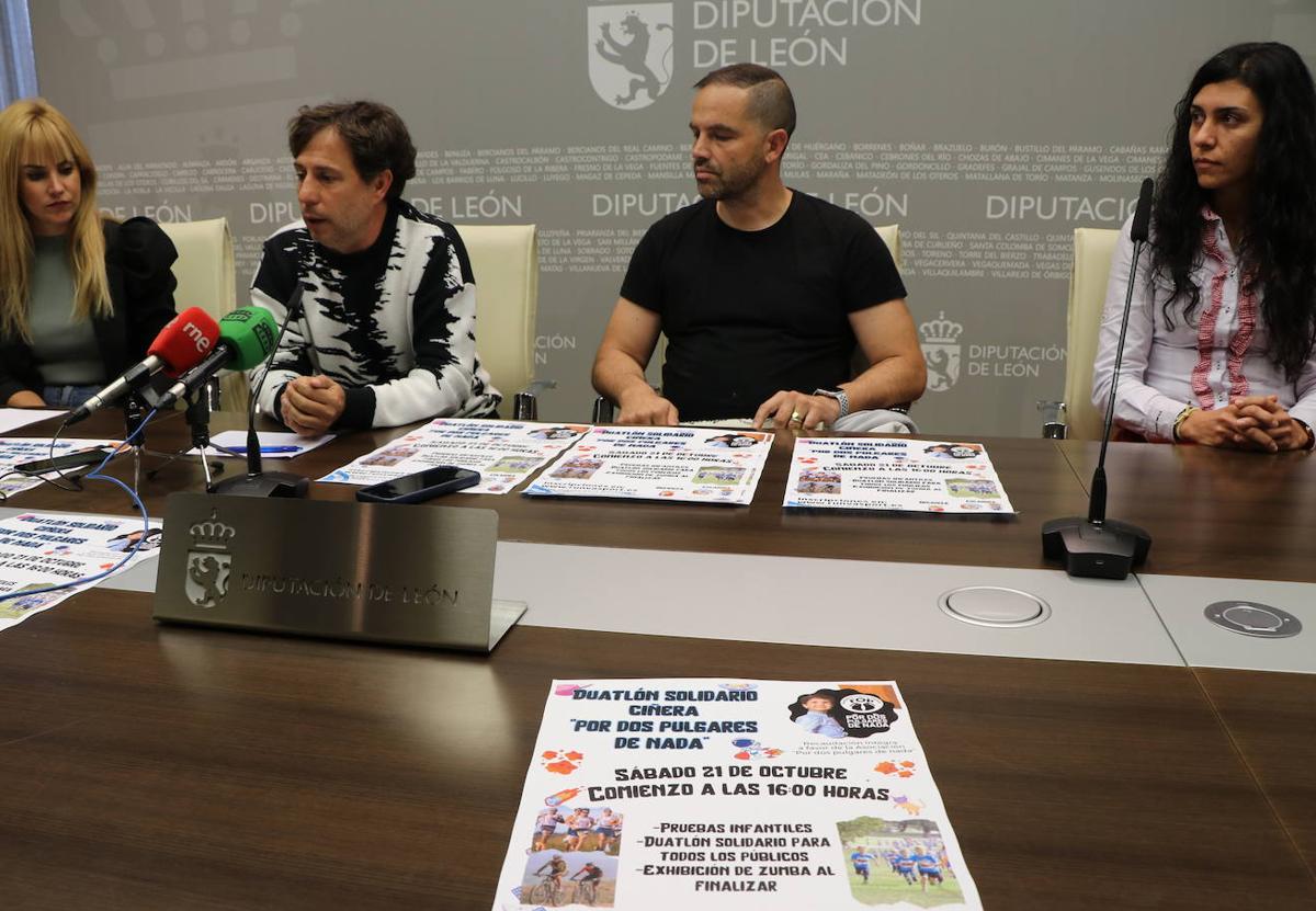 Presentación del duatlon solidario.