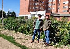 Visita a los huertos de ocio de San Andrés del Rabanedo durante la presentación