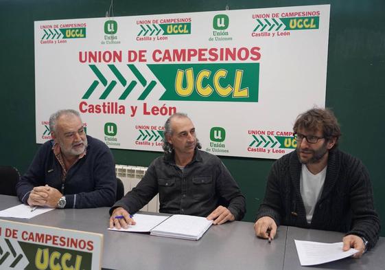 El coordinador de la Unión de Campesinos de Castilla y León (UCCL), Jesús Manuel González Palacín, presenta sus propuestas de flexibilización de requisitos medioambientales de la PAC.