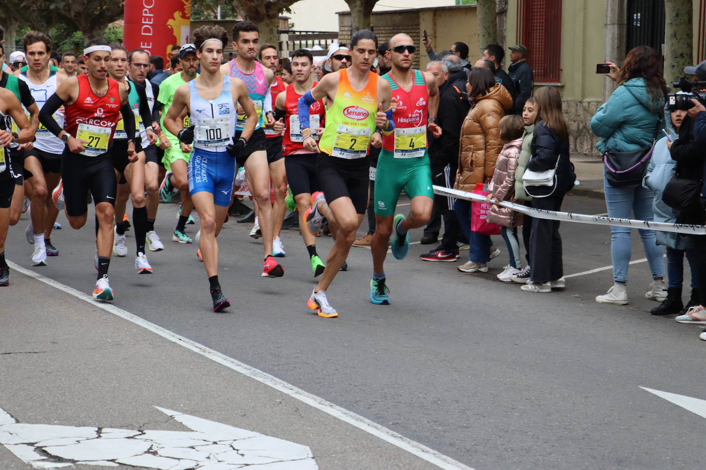 Salida y meta de los 10km de León