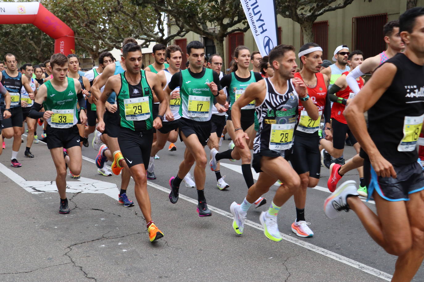 Salida y meta de los 10km de León