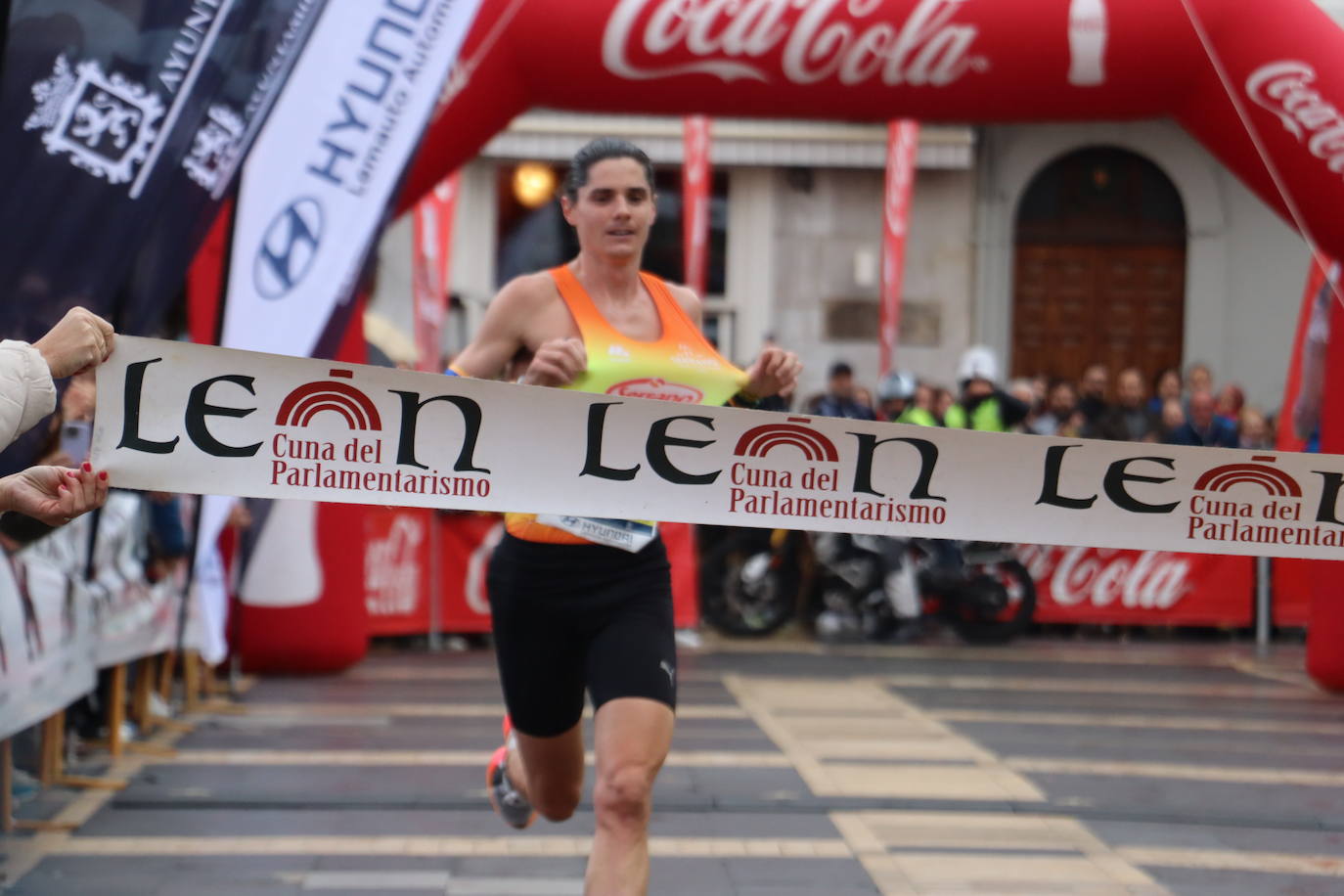Salida y meta de los 10km de León