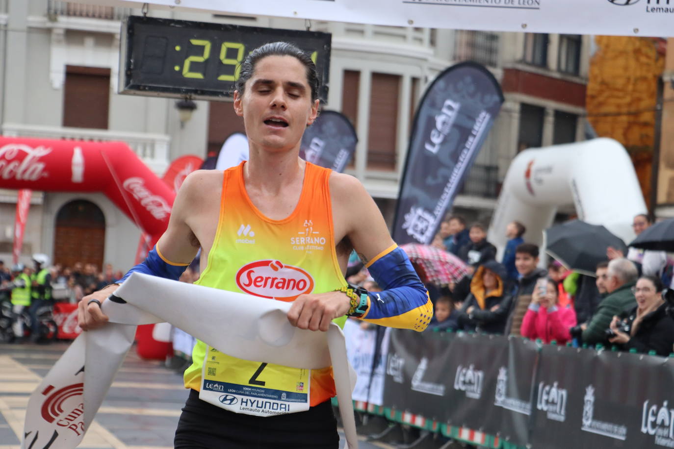 Salida y meta de los 10km de León