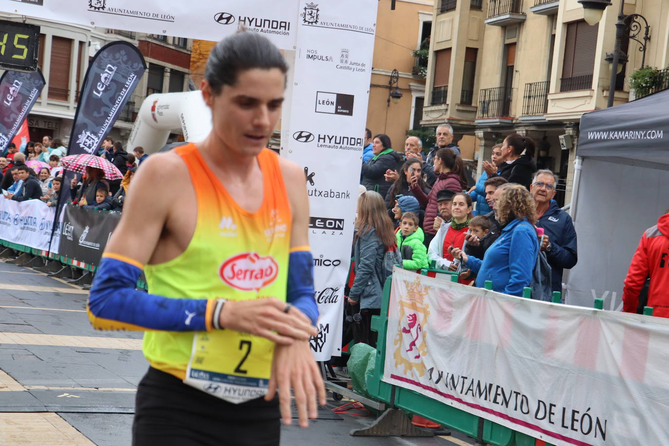 Salida y meta de los 10km de León