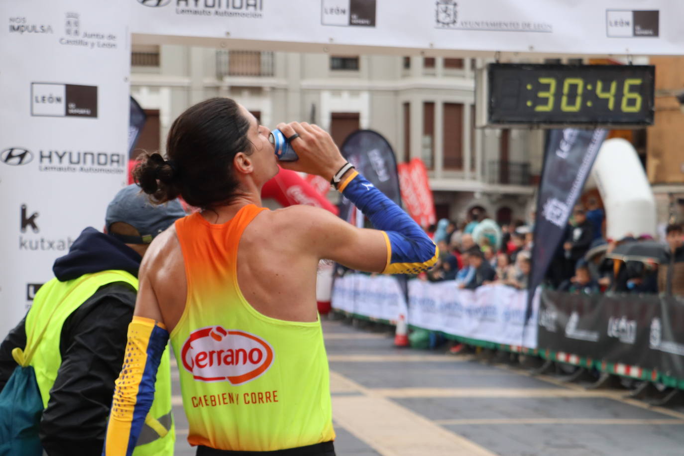Salida y meta de los 10km de León