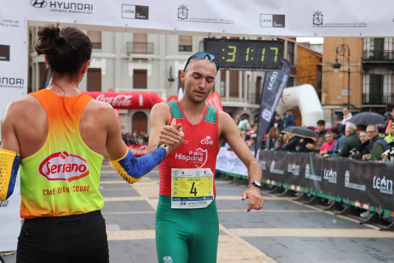 Salida y meta de los 10km de León