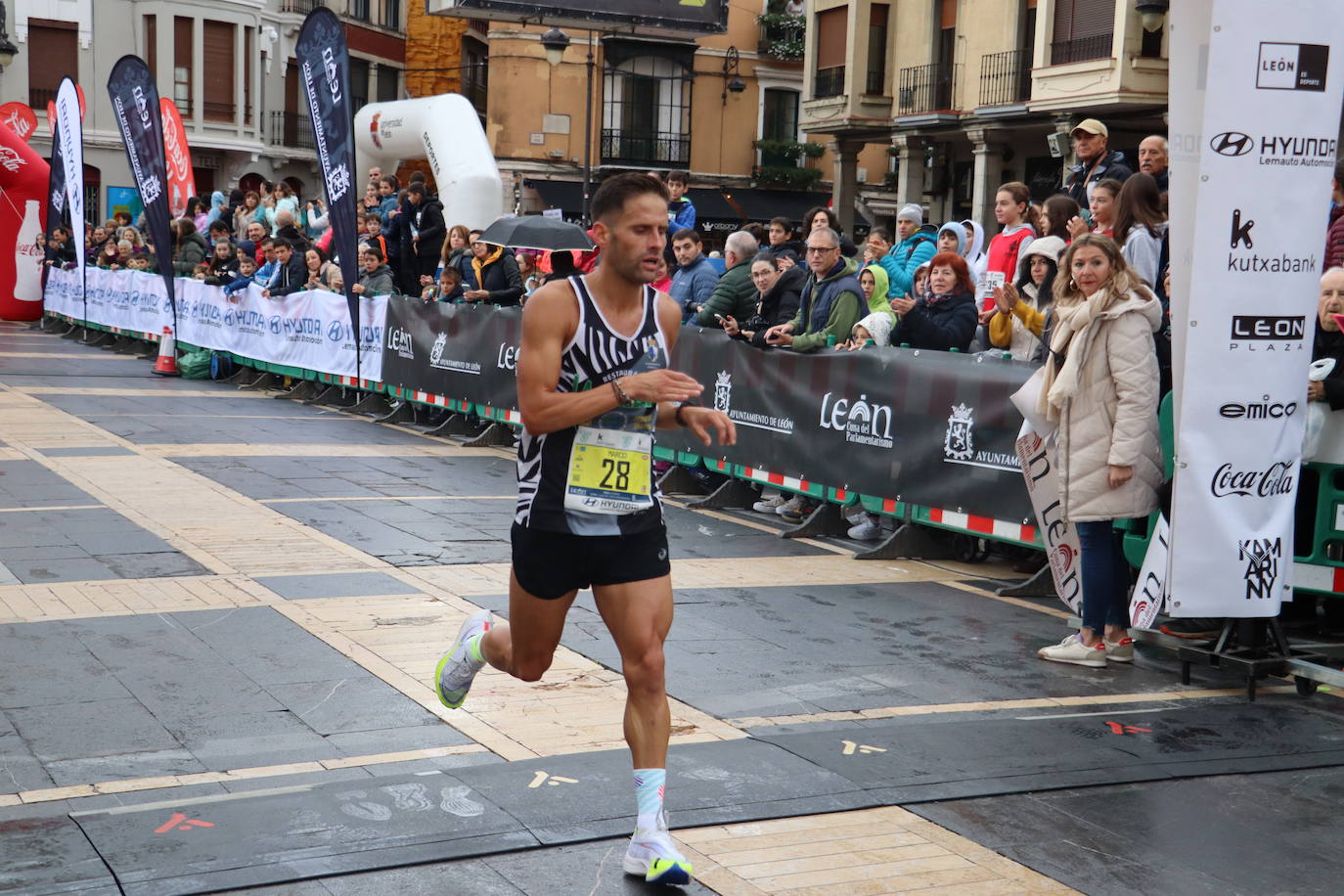Salida y meta de los 10km de León