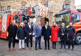 La Diputación y la Junta de Castilla y León presentaron los dos nuevos vehículos del servicio de extinción de incendios provincial.