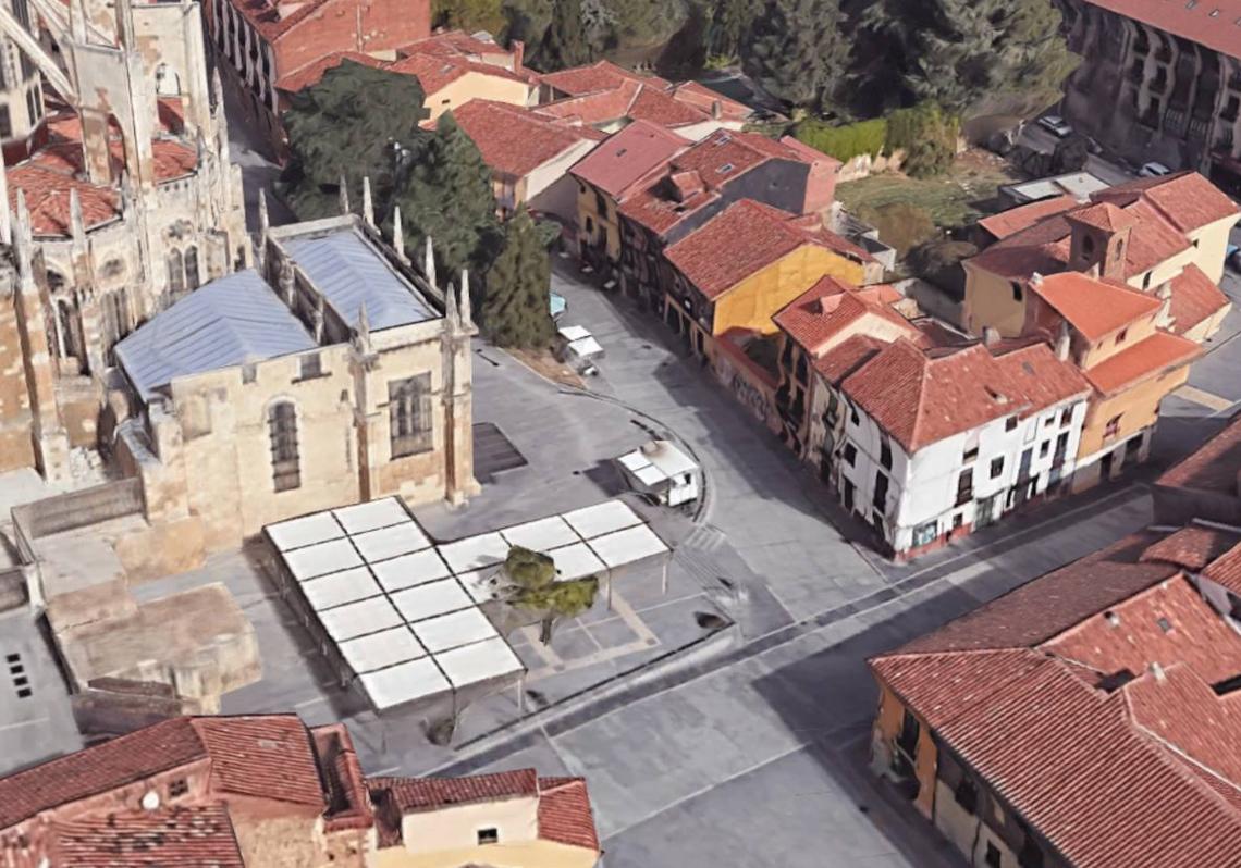 Imagen después - Barrio de San Lorenzo visto desde arriba. (1946)