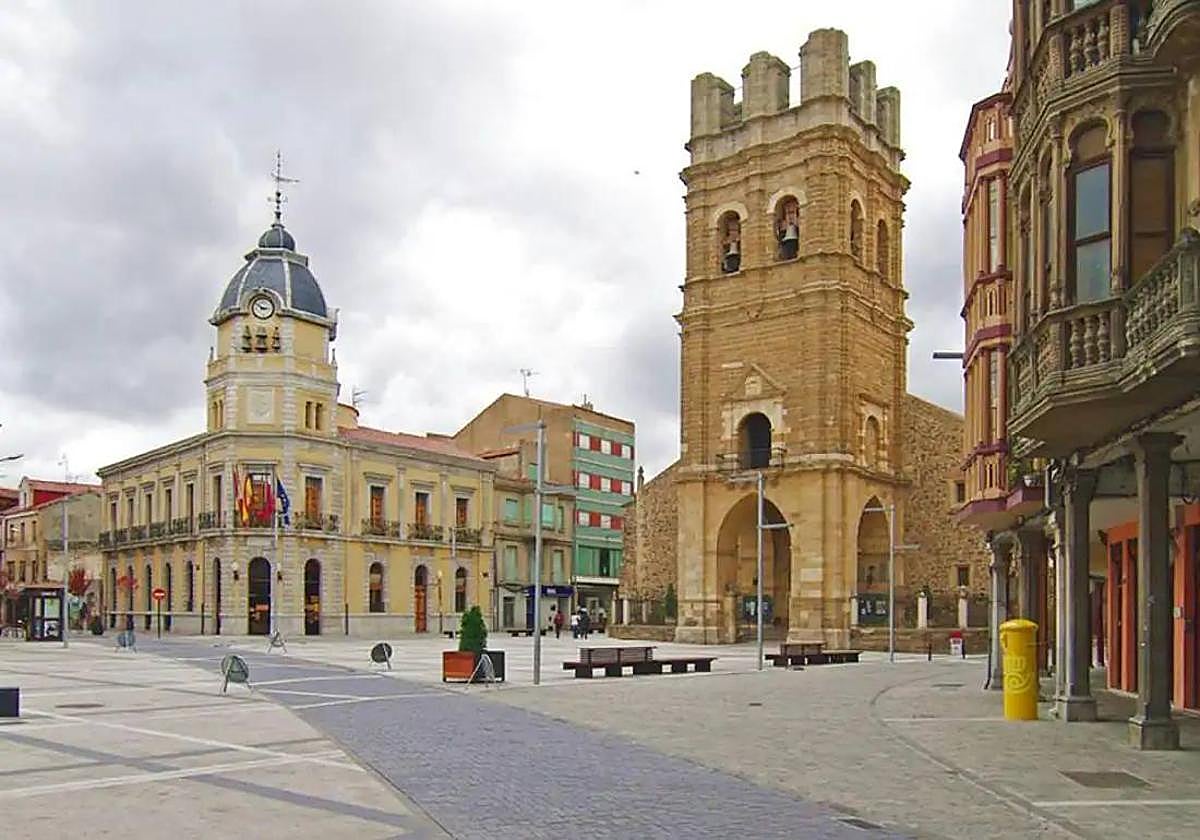 Plaza Mayor de La Bañeza.