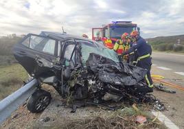 Imagen del coche involucrado en el accidente.