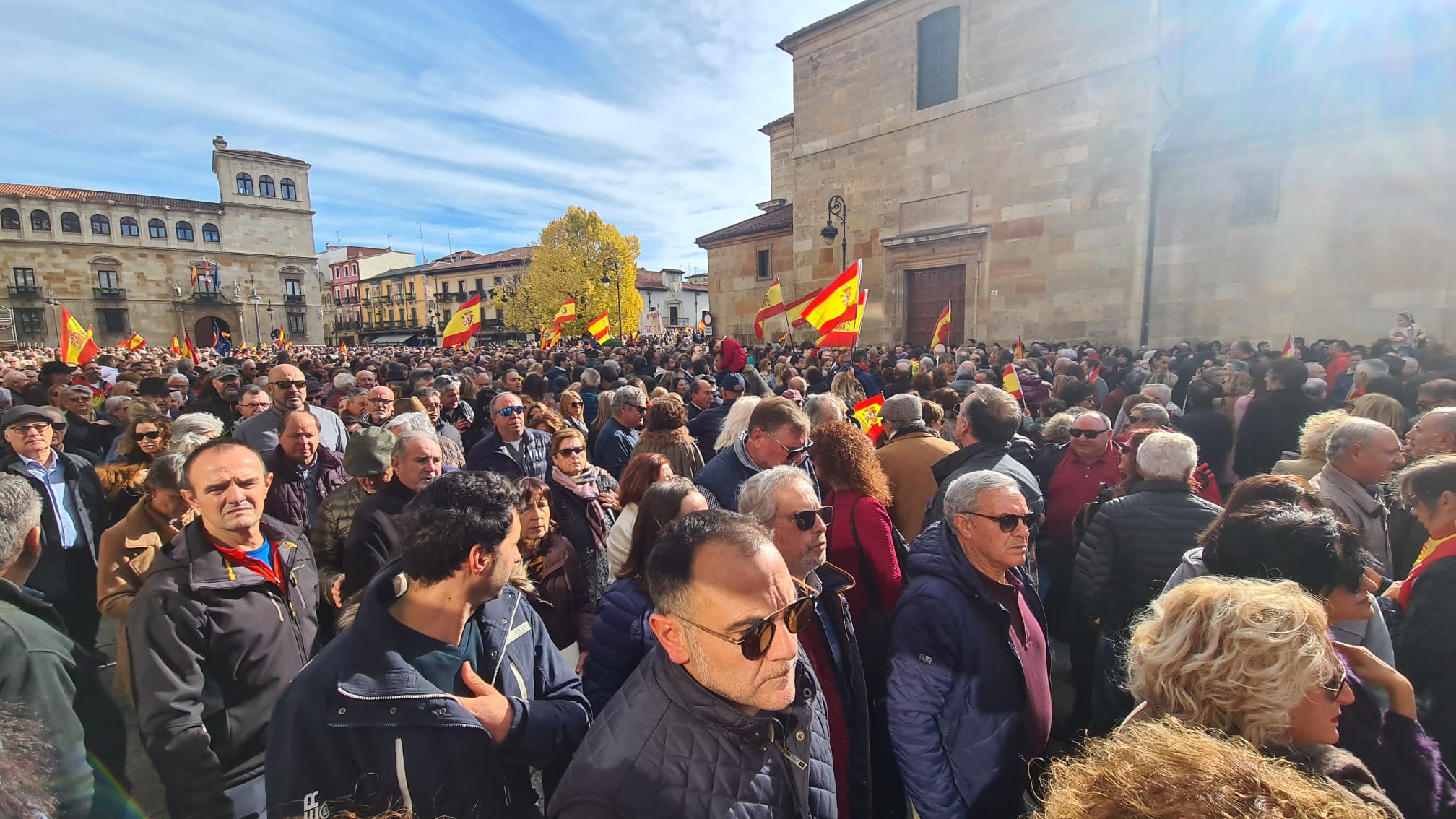 Concentración contra la amnistía en León