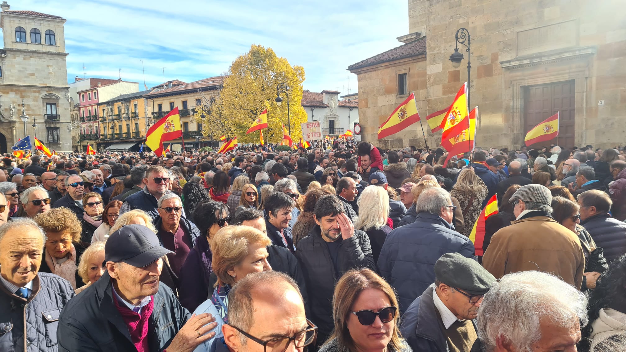 Concentración contra la amnistía en León