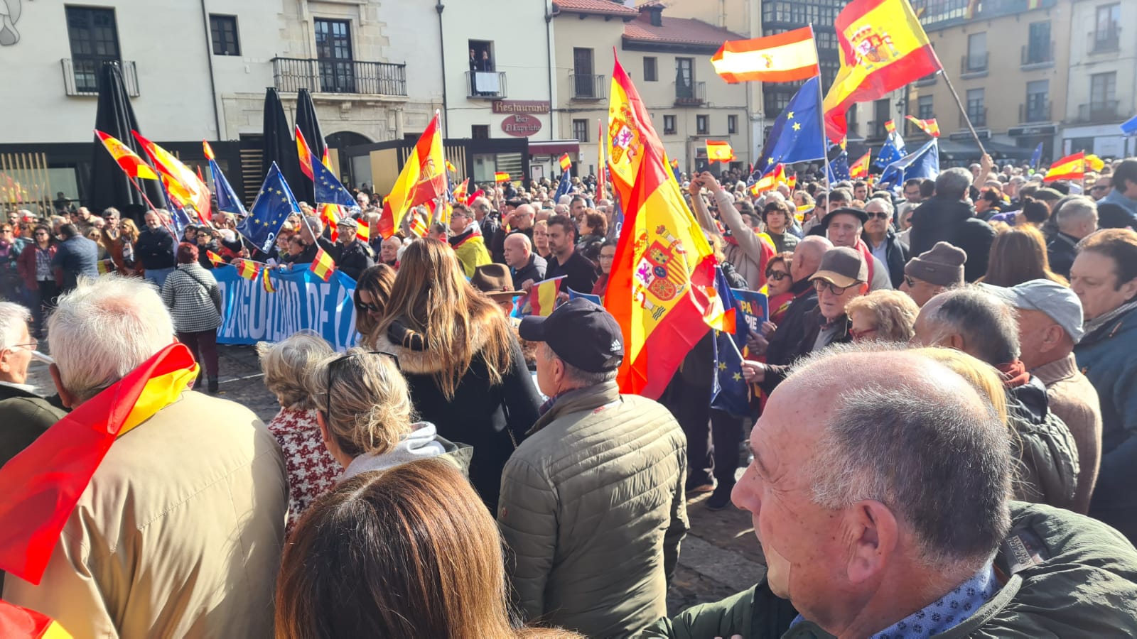 Concentración contra la amnistía en León