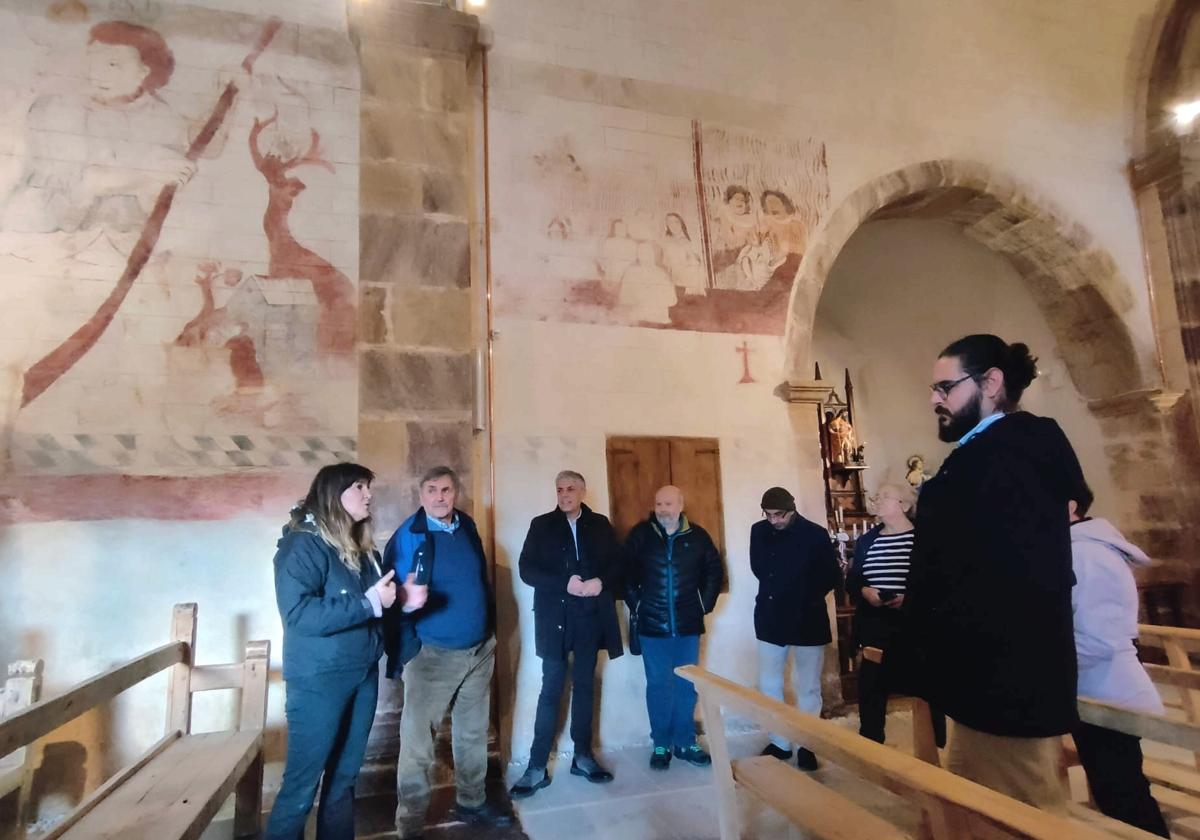 Pinturas murales de la iglesia de San Vicente, en Torre de Babia