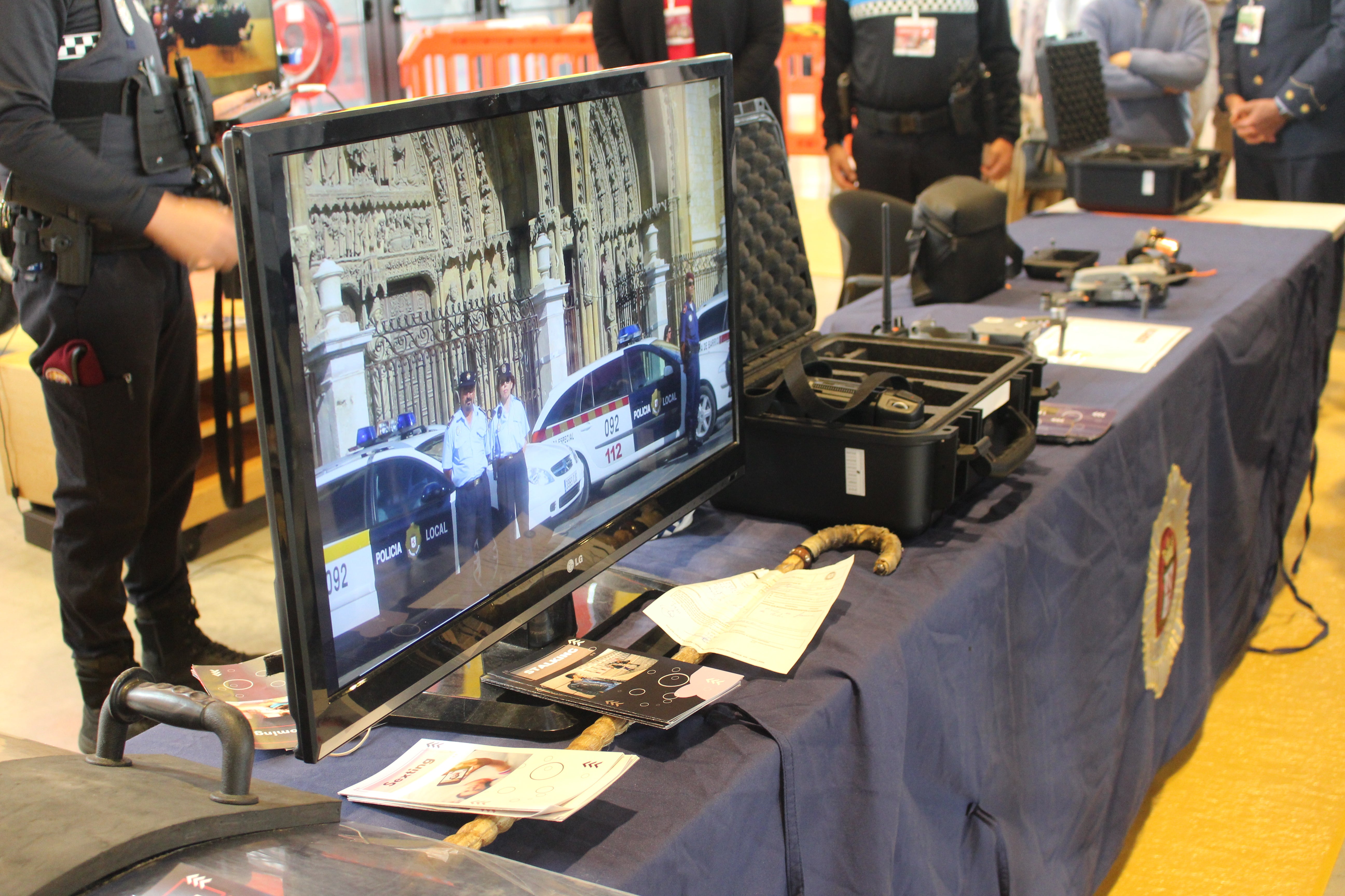 Stand de la Policía Local de León.