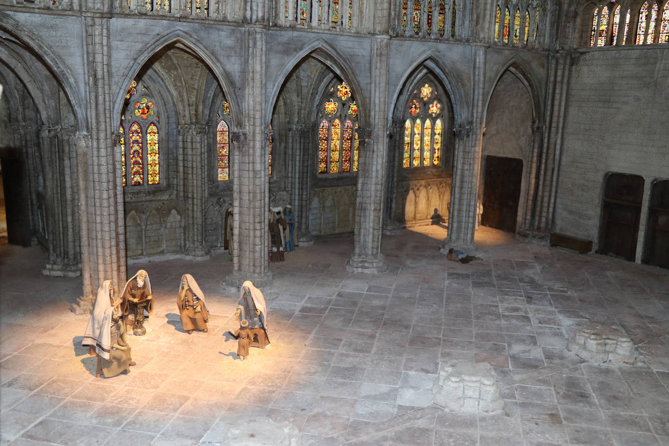 Interior de la Catedral de León en el Belén