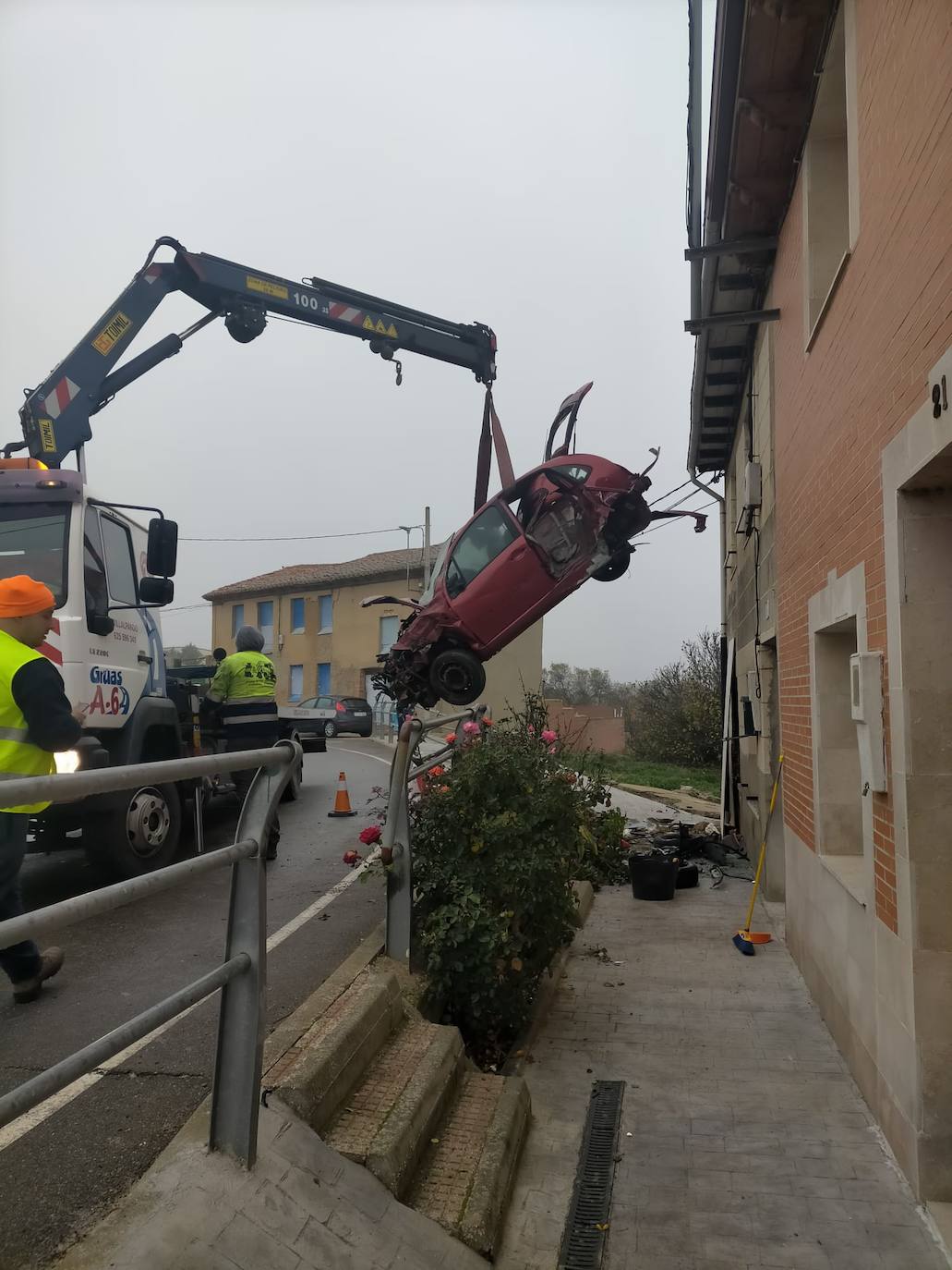 Accidente en Pajares de los Oteros