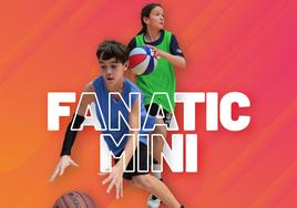 El cartel del Fanatic Mini que reunirá a 400 niños para celebrar el baloncesto en León.