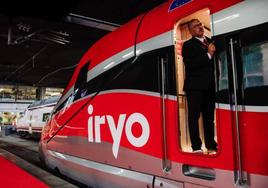 Tren Iryo circulando por España.