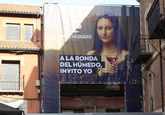 La campaña con la Mona Lisa en San Marcelo.