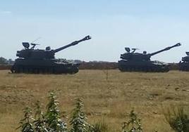 Maniobras militares en el campo de tiro de El Teleno.