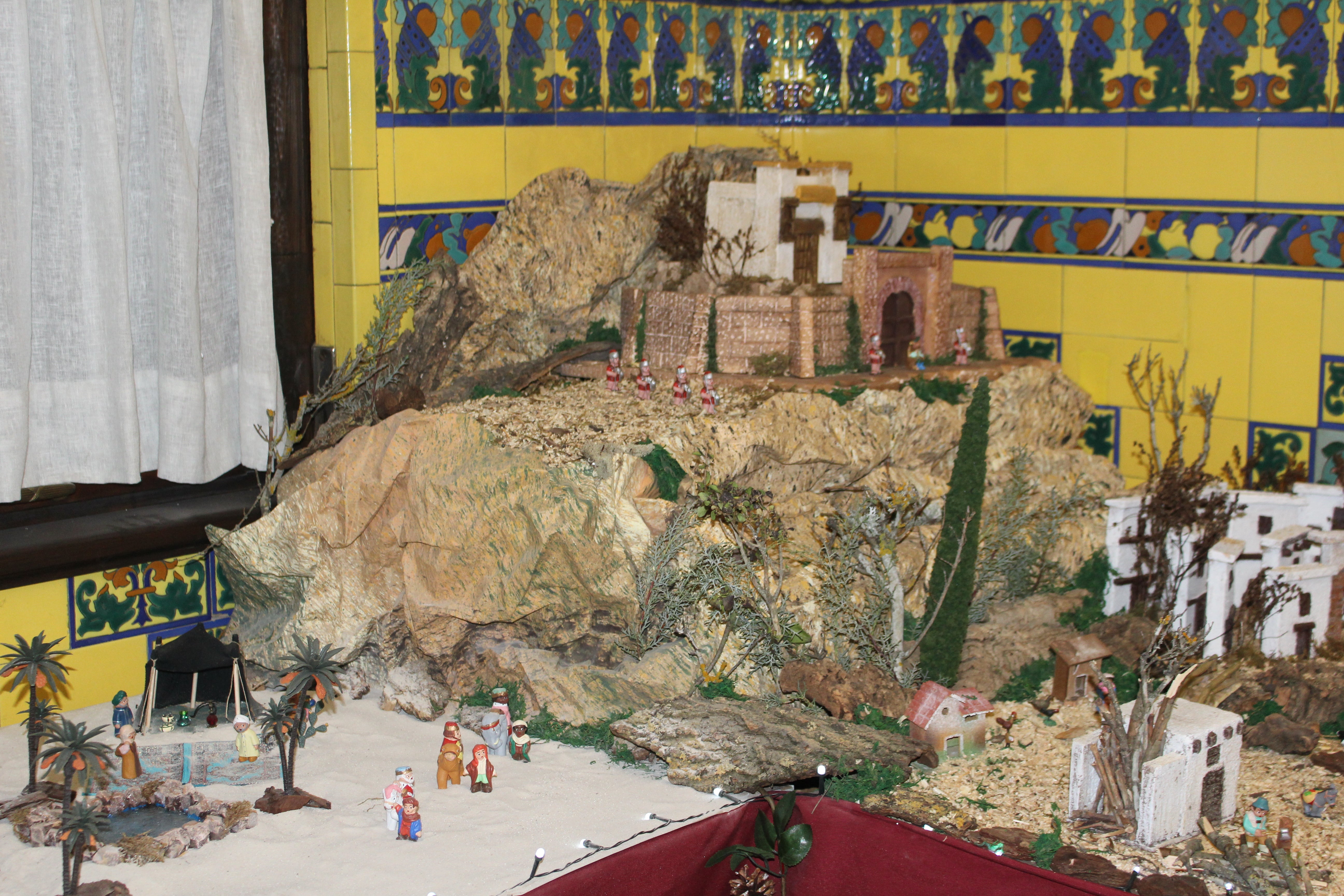 Parte de la zona alta del Belén de nuestra infancia.