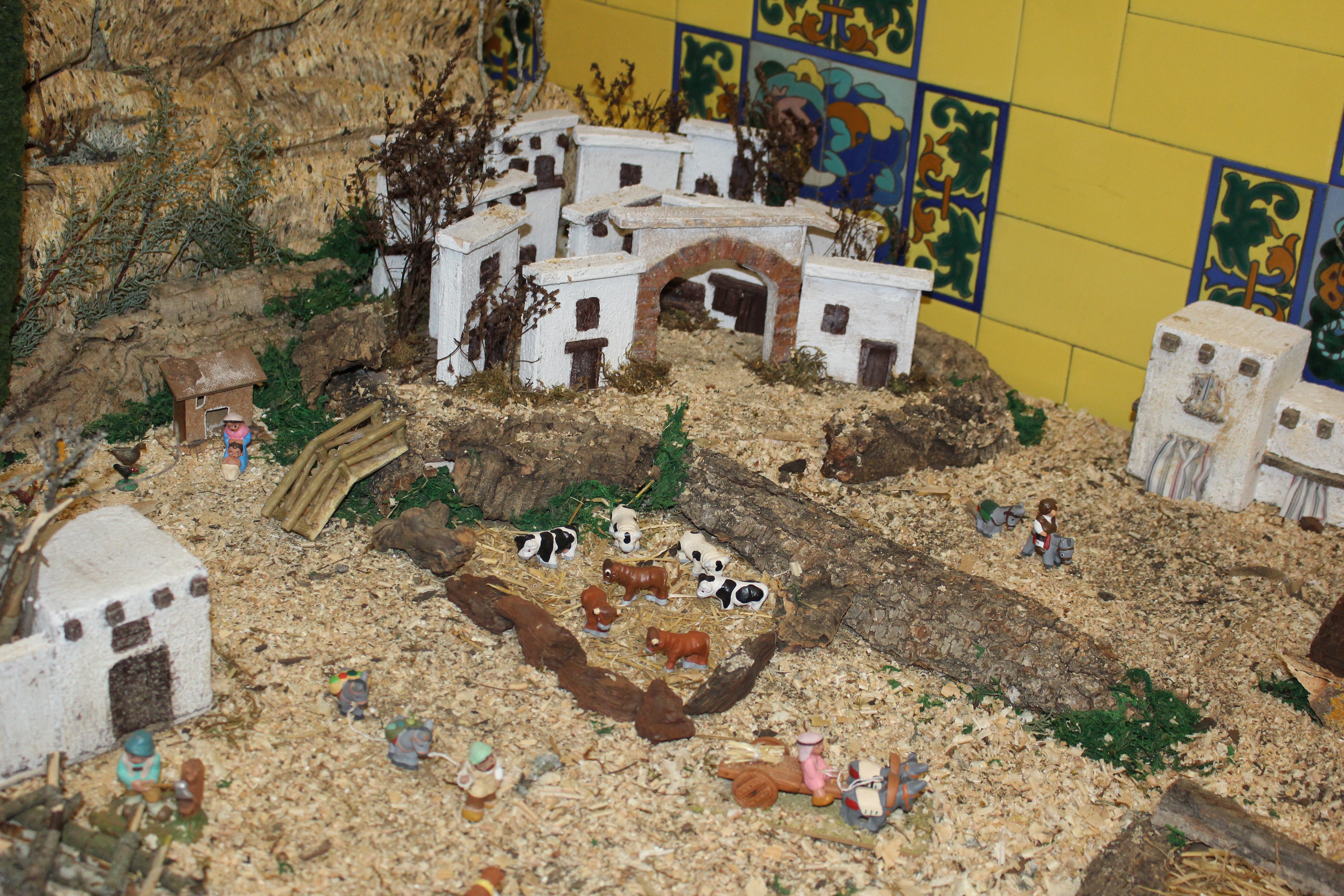 Parte de los campesinos del Belén de nuestra infancia.
