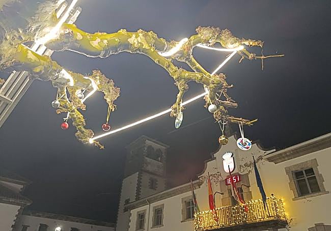 Decoración navideña en Villamanin