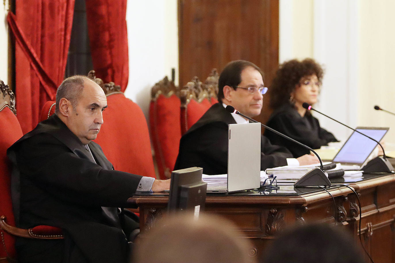 El exconcejal de Ponferrada, Pedro Muñoz, durante la primera sesión del juicio