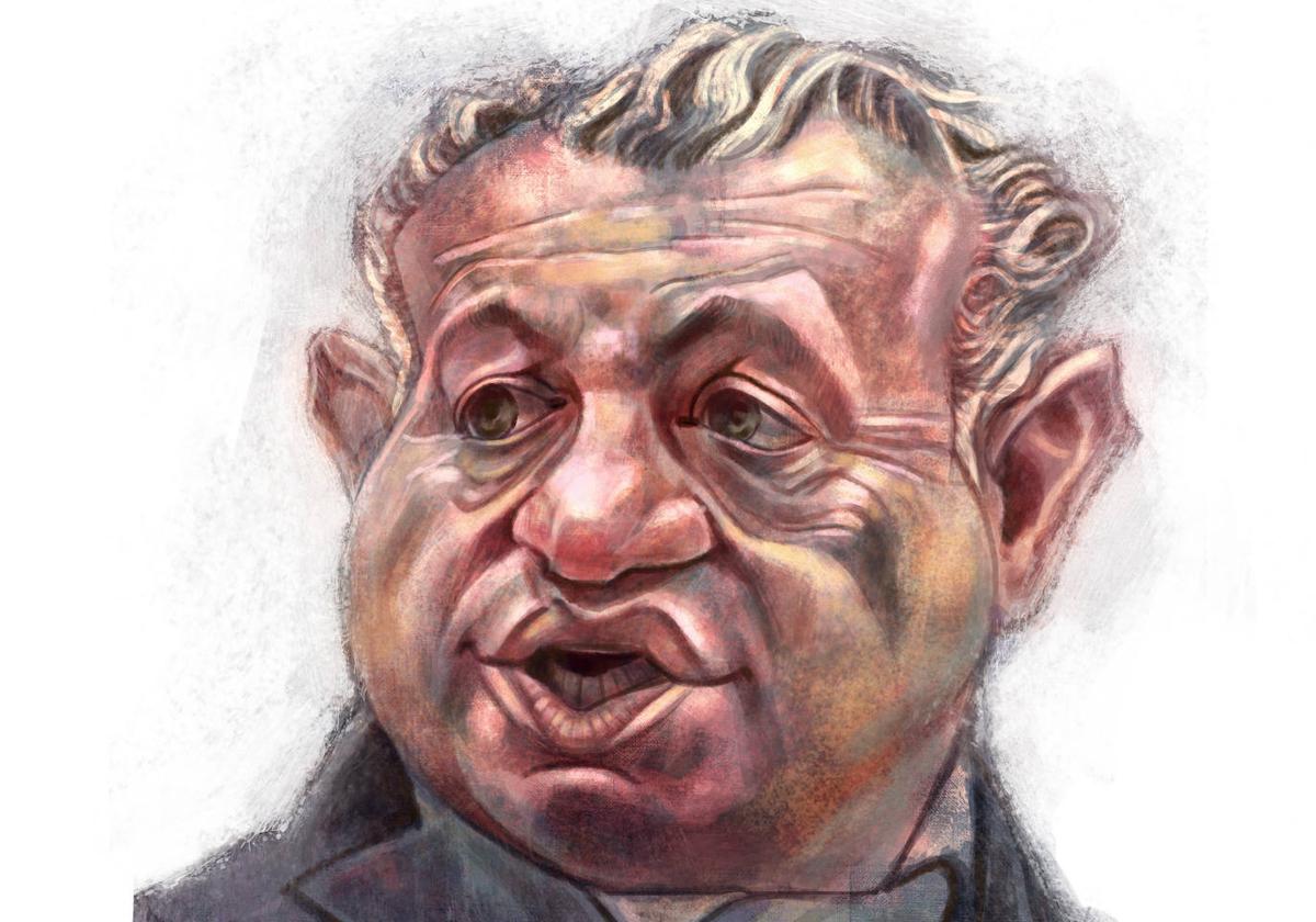 Caricatura del nuevo delegado del Gobierno, Nicanor Sen.