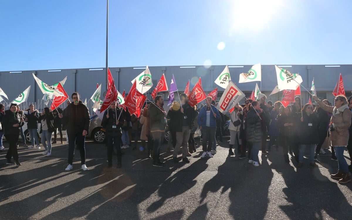 Movilizaciones de los trabajadores del Centro Estrada de León