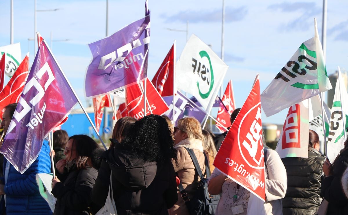 Movilizaciones de los trabajadores del Centro Estrada de León