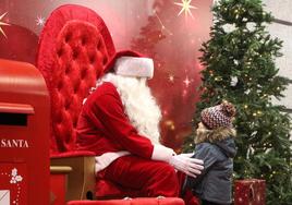 Papá Noel en el Corte Inglés