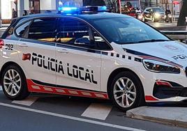 Coche de la policía local de León.