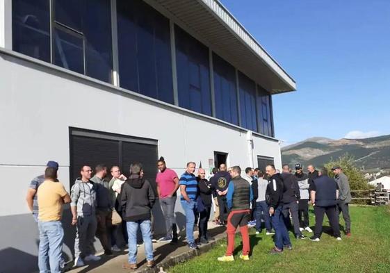 Trabajadores de Nord Casting en La Robla.