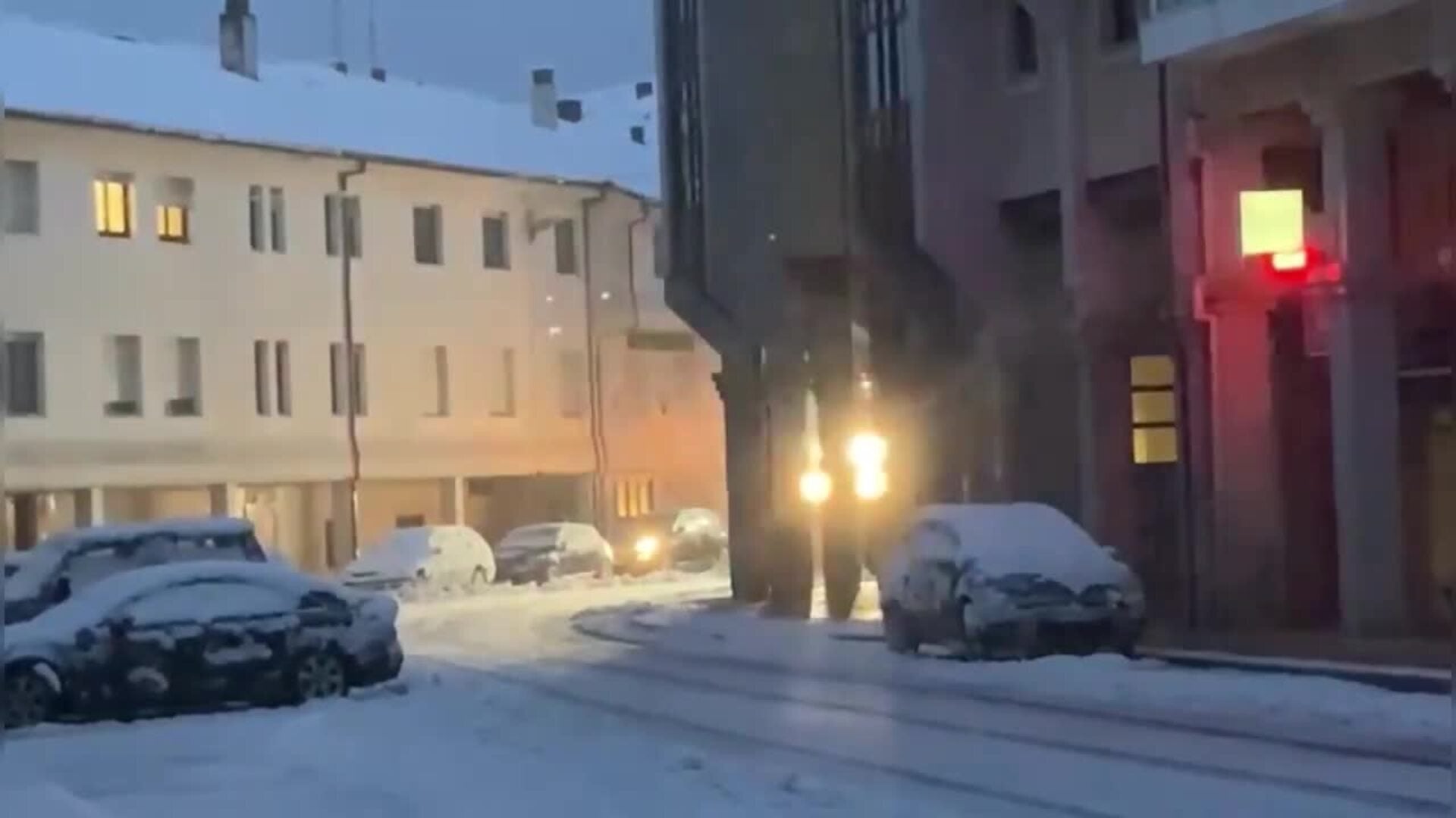 La nieve llega al norte de la provincia de León