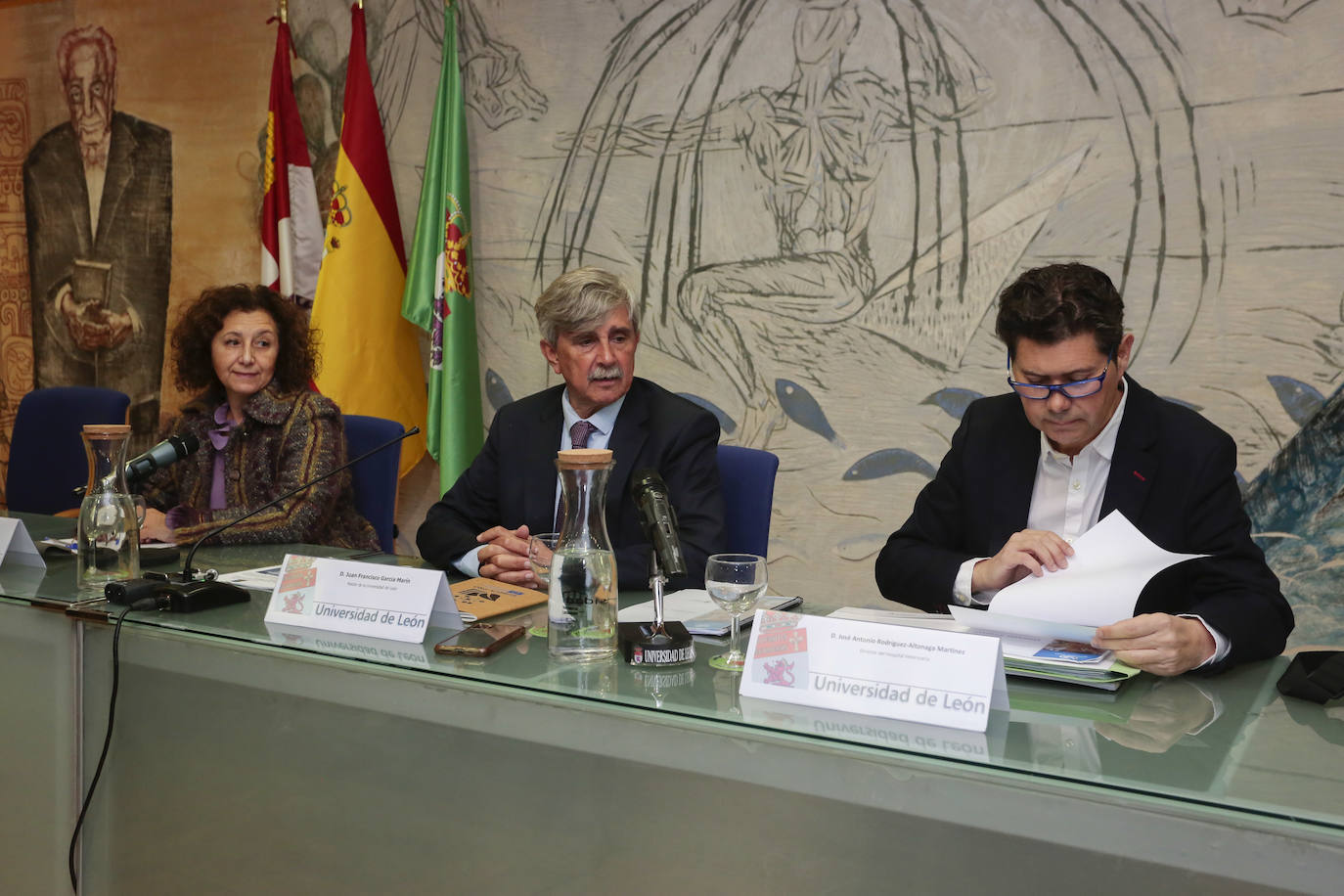 El rector de la Universidad de León, Juan Francisco García Marín, ofrece información sobre el Servicio de Cirugía Equina del Hospital Clínico Veterinario de la ULE. Estará acompañado de la decana de la Facultad de Veterinaria, María Teresa Carbajo Rueda, y del director del centro, José Antonio Rodríguez-Altonaga Martínez.