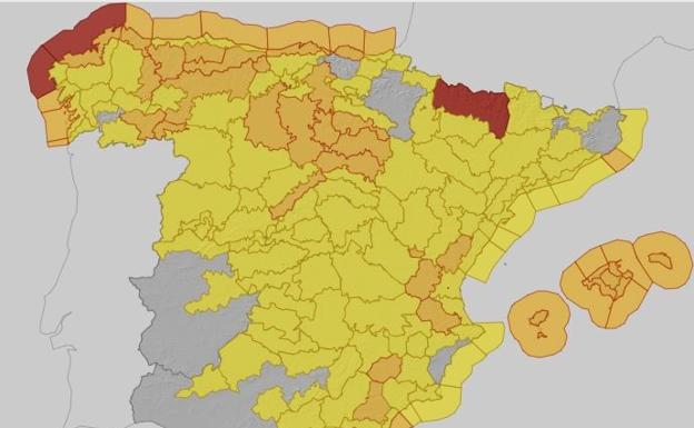 Nieve y viento, el último informe de Aemet sobre el temporal 'Fien'