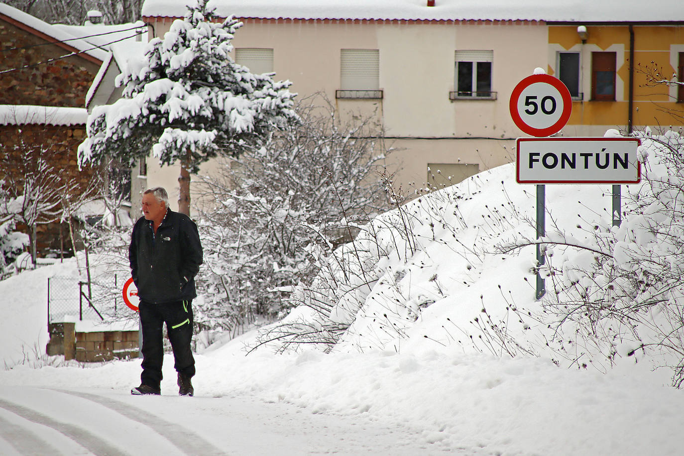 Fotos: La nieve llega a la provincia leonesa