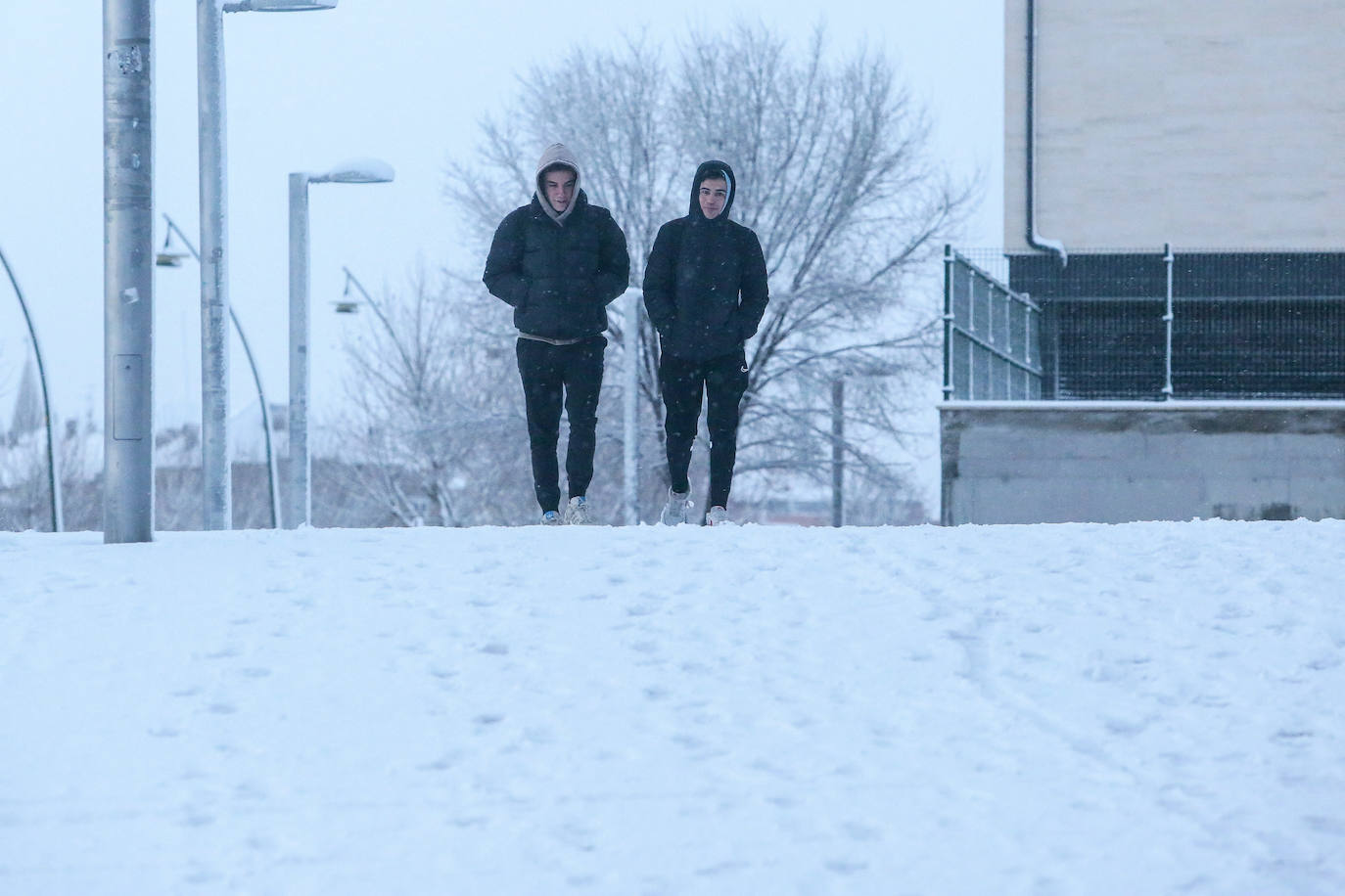 Fotos: Nieve en la capital leonesa