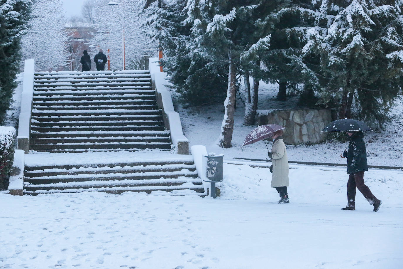 Fotos: Nieve en la capital leonesa