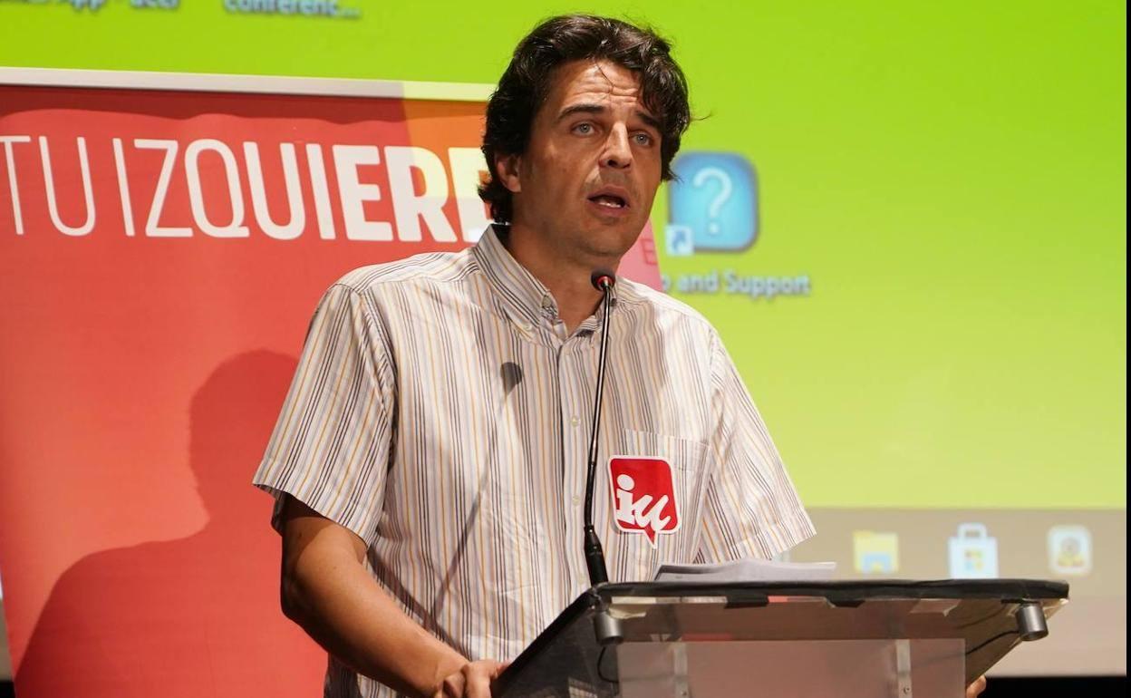 Juan Gascón, coordinador general de IU en Castilla y León. 