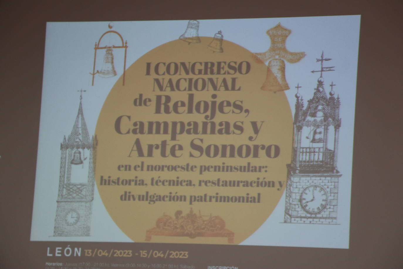 La provincia de León acoge los días 13, 14 y 15 de abril el I Congreso Nacional de relojes, campanas y arte sonoro del noroeste peninsular. 