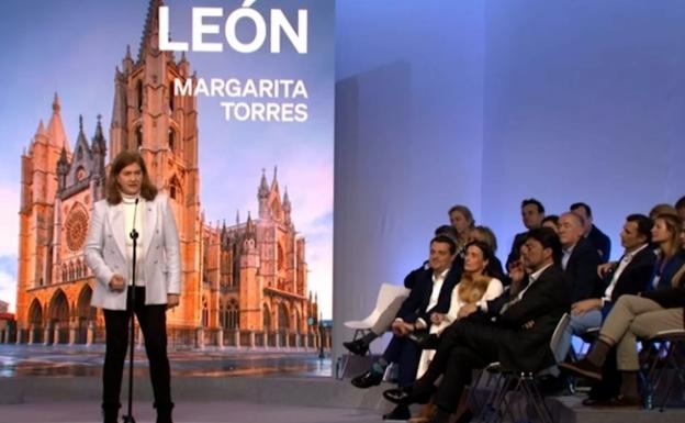 Margarita Torres se presenta en Madrid como candidata a la alcaldía de León por el PP.