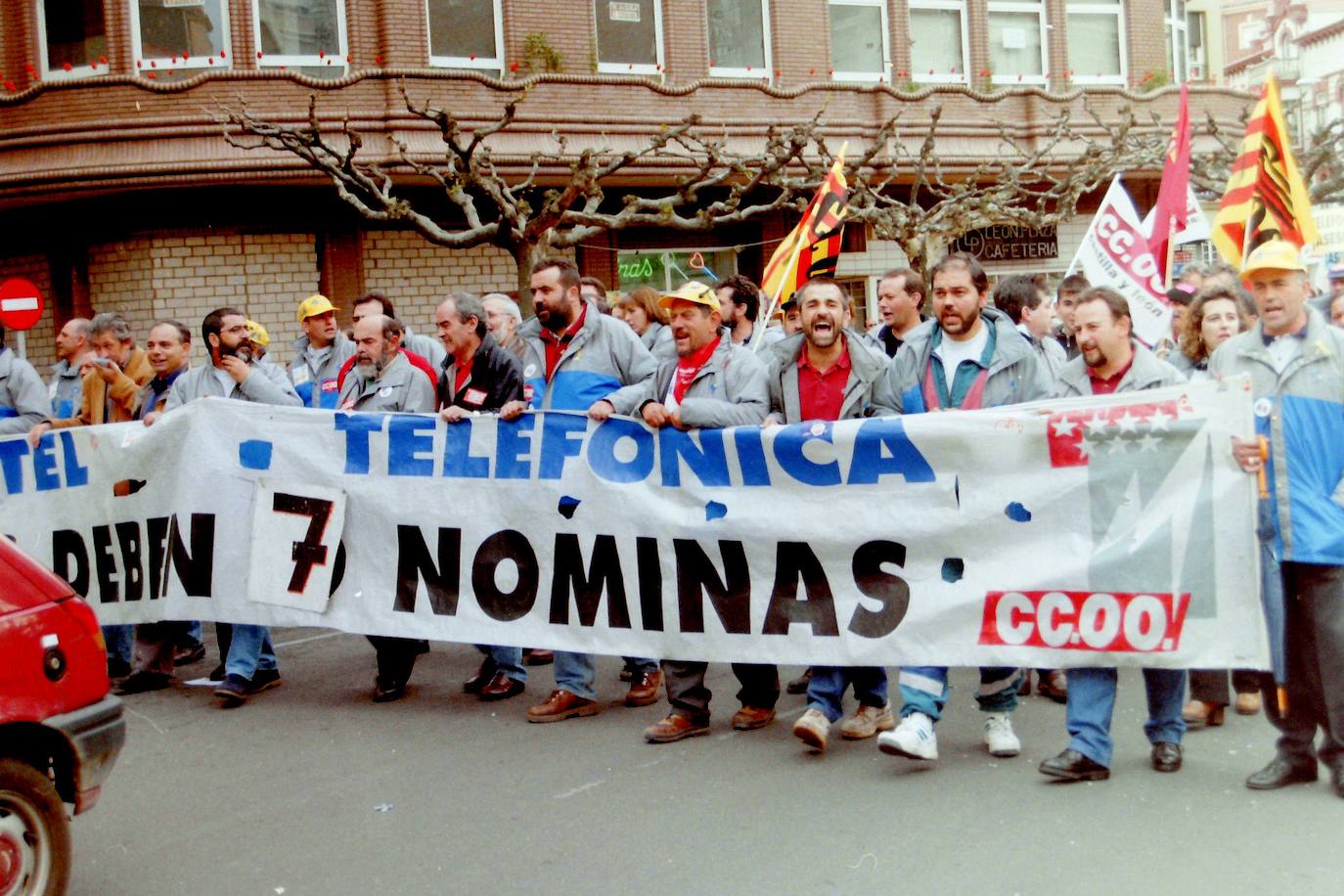 Durante seis meses los trabajadores vivieron frente al Ministerio de Economía. 